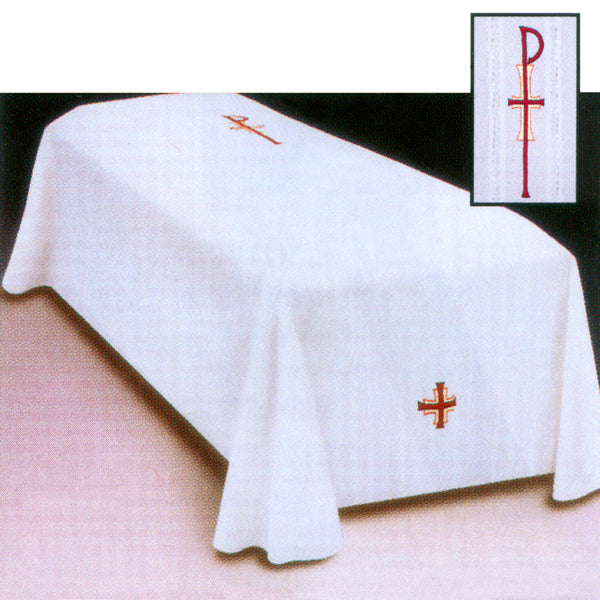 "Chi Rho" Motif Resurrection Polyester Funeral Set #57 Pall (Polyester)