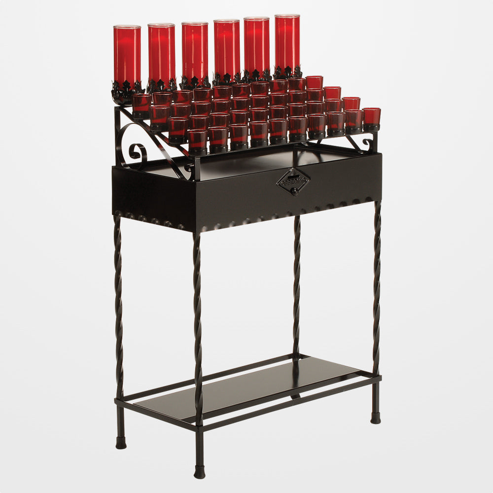 Votive Candle Light Stand - Wrought Iron - 3 Sizes