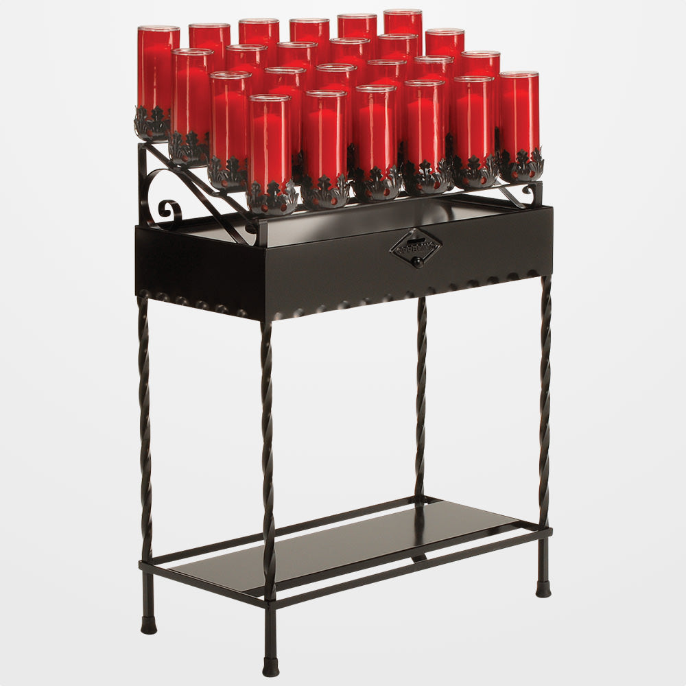 Votive Candle Light Stand - Wrought Iron - 3 Sizes