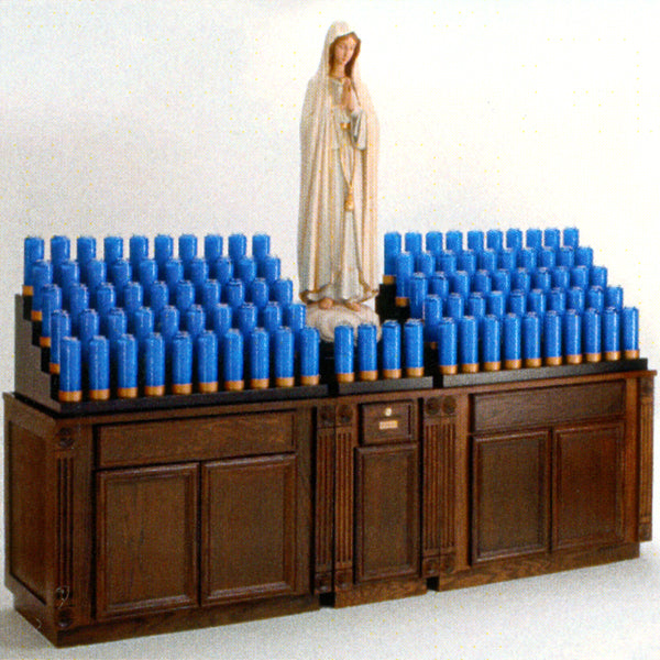Votive Candle Light Stand w/Cabinet for Statue Area - 104 Lite