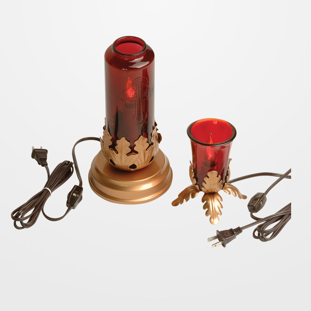 Electric 24 Hour Glass Devotional Votive Light Stand - 4.5"