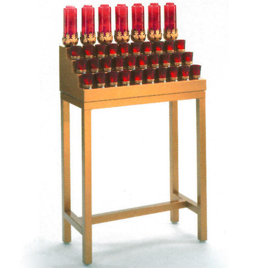 Electric/Electronic Candle Votive Light Stand - Tubular Base - 37 Lite