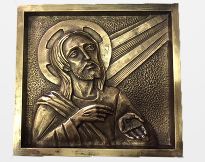 Plaque 15th Station of the Cross in Aluminum or Bronze