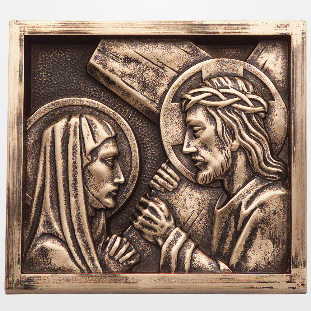 Plaque Stations/Way of the Cross in Aluminum or Bronze