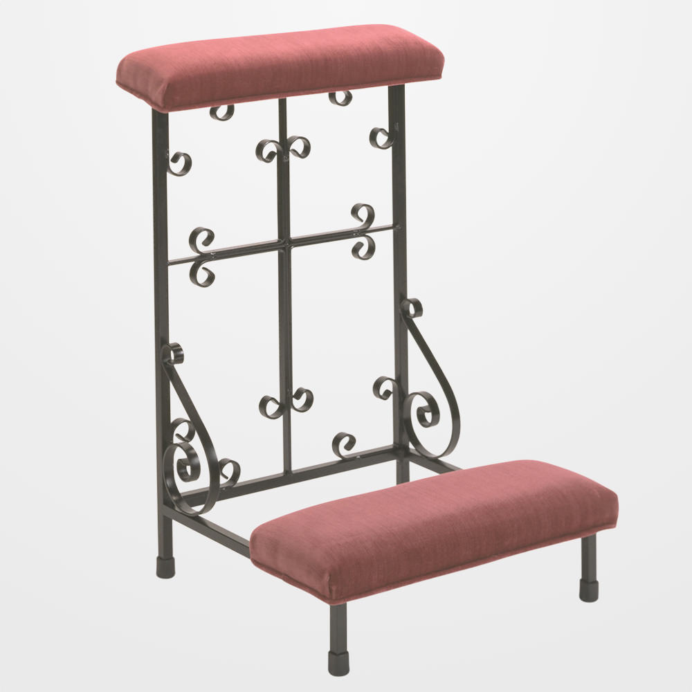 Wrought Iron Prie-Dieu Kneeler - Single or Double