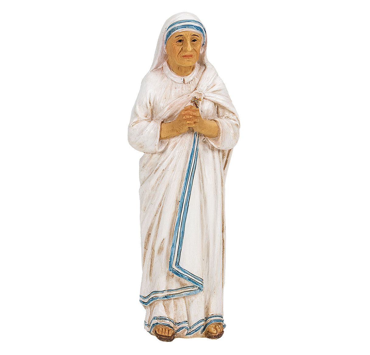4" Cold Cast Resin Hand Painted Statue of St. Teresa of Calcutta