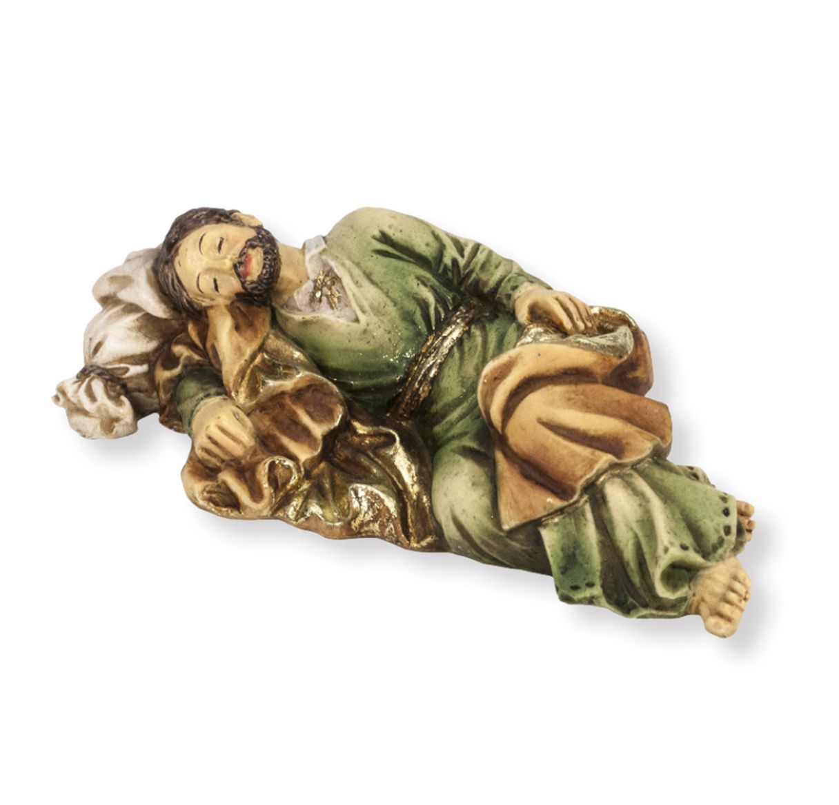 4" Cold Cast Resin Hand Painted Statue of Sleeping Saint Joseph in a Deluxe Window Box