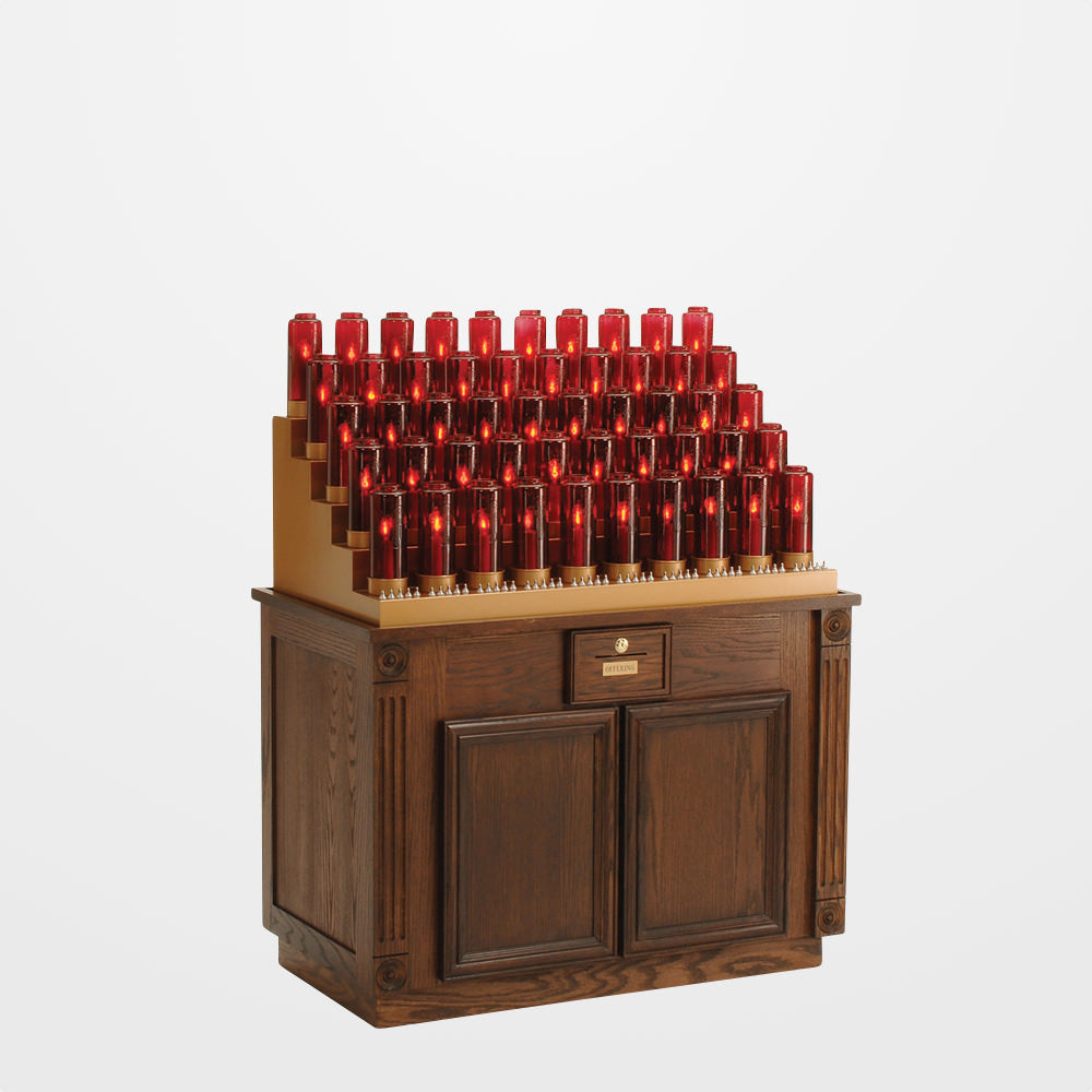 Electric/Electronic Candle Votive Light Stand - Cabinet - 50 Lite