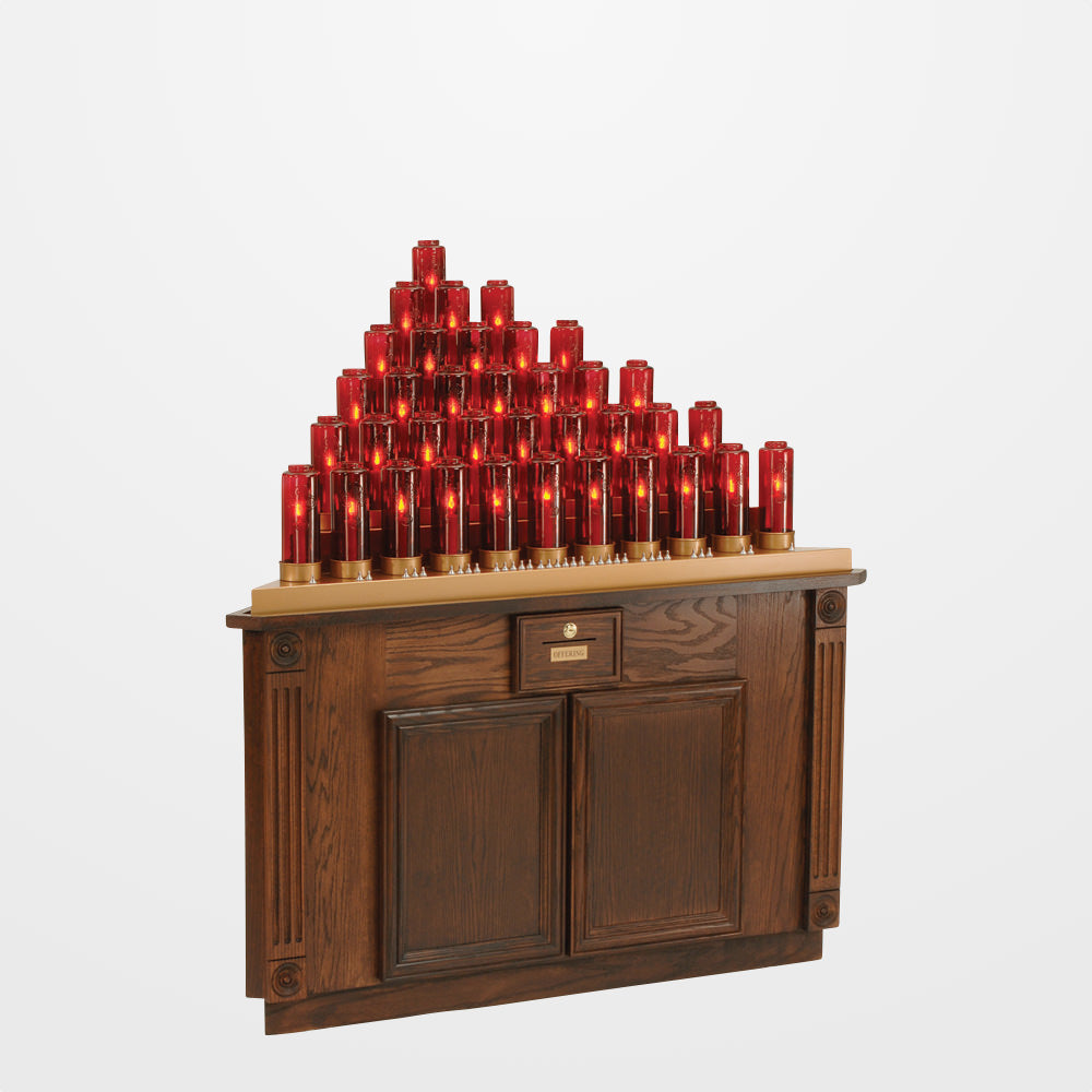 Electric/Electronic Candle Votive Light Stand - Cabinet - 36 Lite