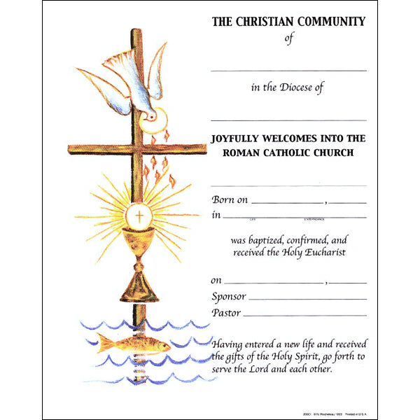 Christian Initiation - Oil Painting - 100/pack