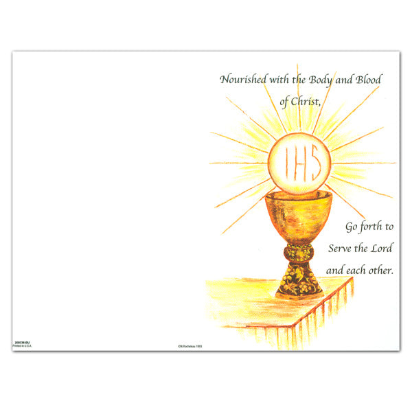 First Communion Bulletin - Oil Painting - 100/pack