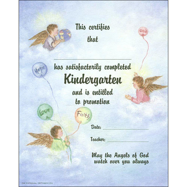 Kindergarten Certificate - Oil Painting - 100/pack