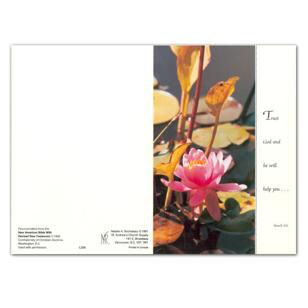 "Trust God" Intention/Living Mass Card - 50/box