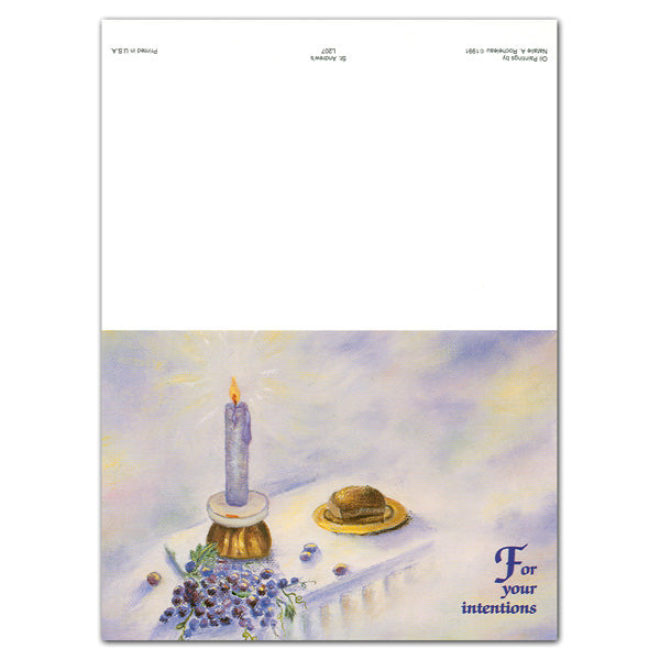 "For Your Intentions" Intention/Living Mass Card - Oil Painting - 50/box