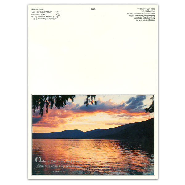 "Only in God..." Sympathy/Deceased Mass Card - 50/box