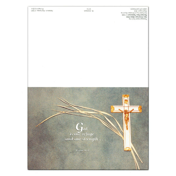 "God is our Refuge..." Sympathy/Deceased Mass Card - 50/box