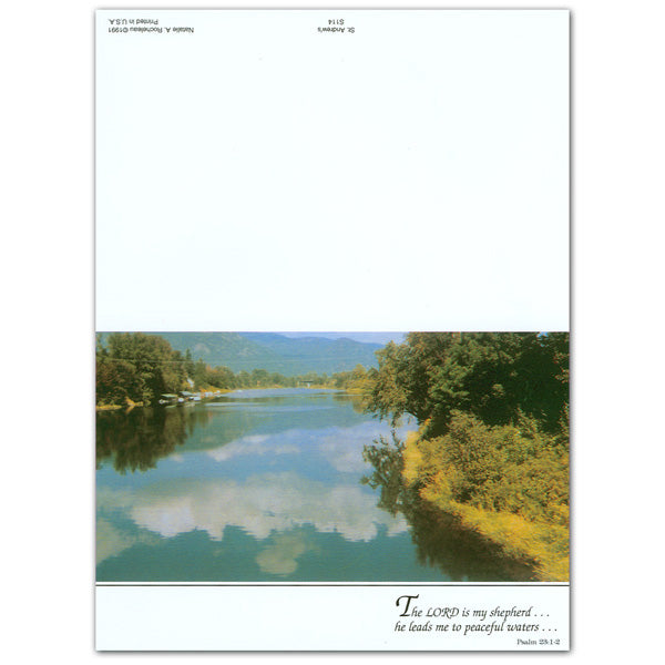 "The Lord Is My Shepherd..." Sympathy/Deceased Mass Card - 50/box
