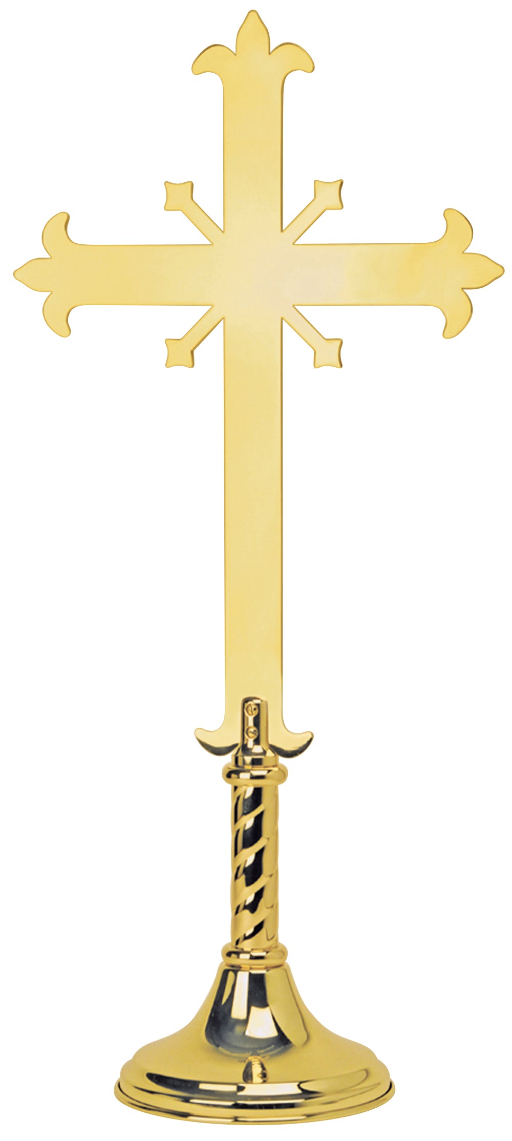 Altar Crucifix With or Without Corpus - Brass - 28" Ht