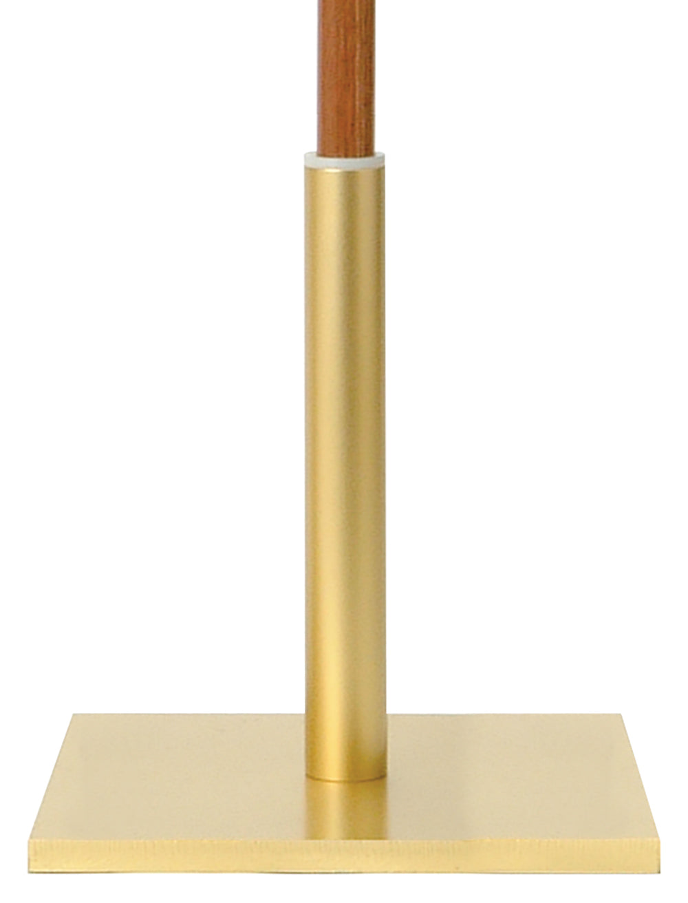 Torch/Lighter Floor Stand - Satin Brasstone - 10" Square Base - 11" Ht