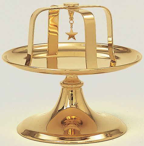 Eastern Rite Credence Paten - Gold Plated