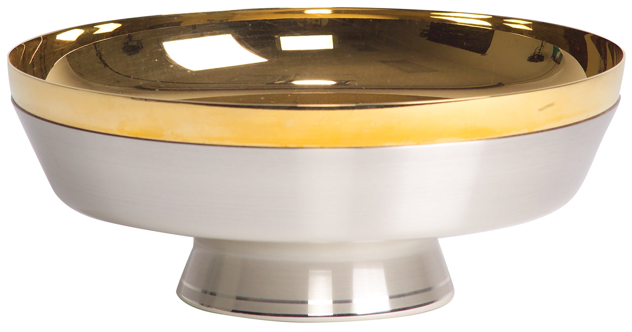 Bowl Ciborium - Silver Plated Outside - 800 Host - 8" Dia