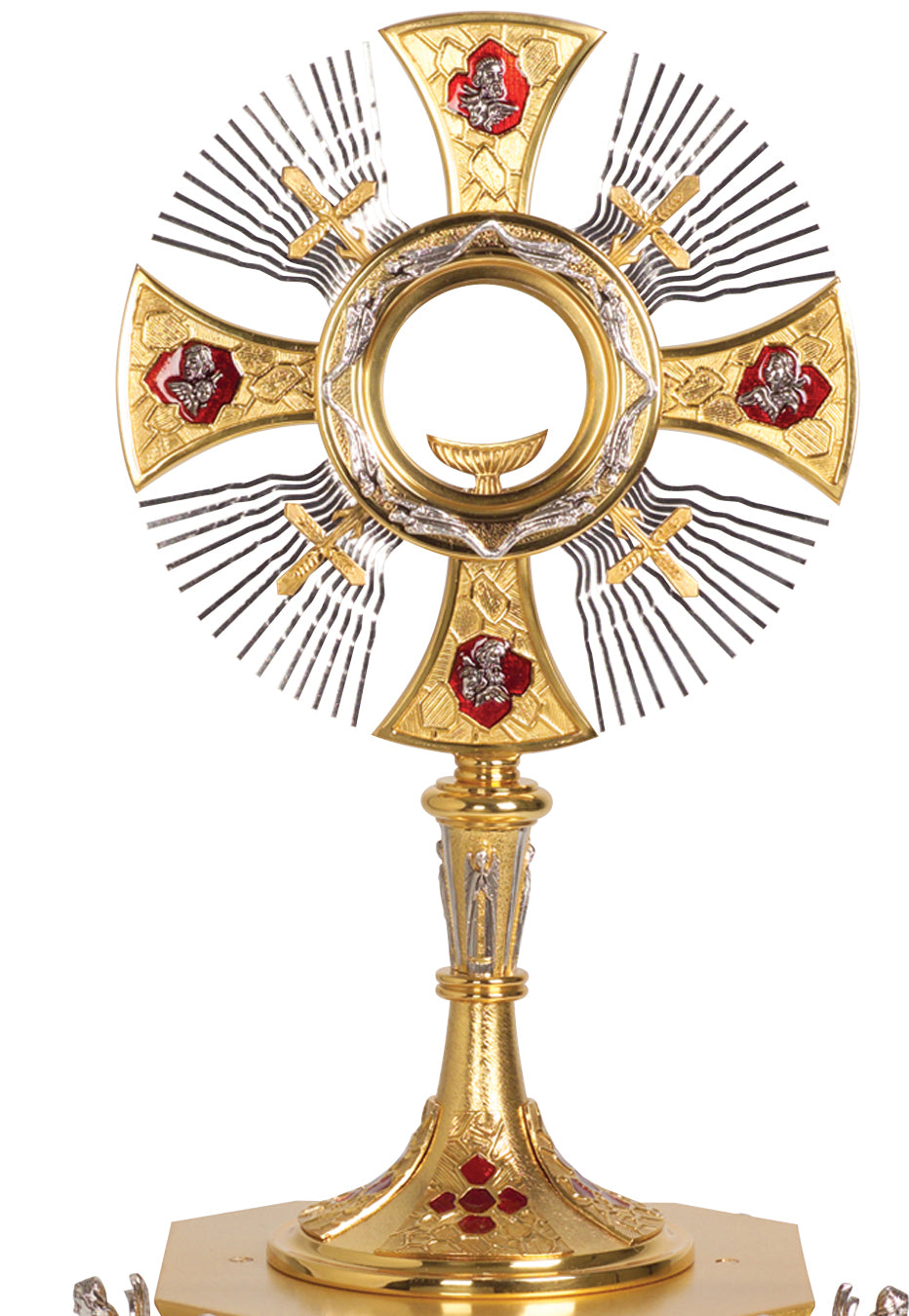 Monstrance - Oxidized Detailing - 18" Ht