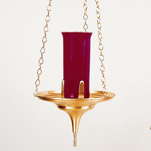 Brass Hanging Sanctuary Lamp: 2323 Style - 11.5" Dia
