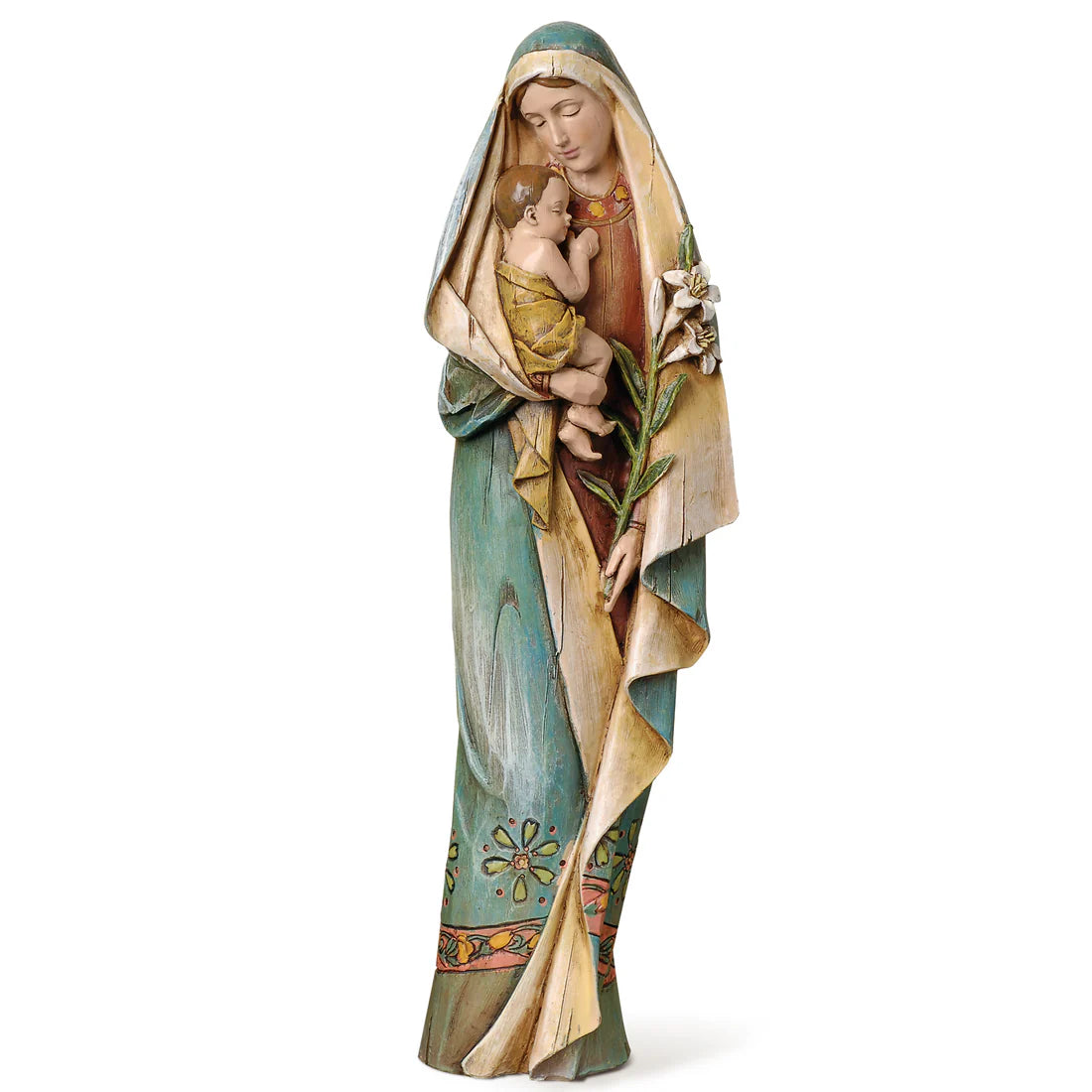 Madonna & Child with Lily Figure - Renaissance Collection