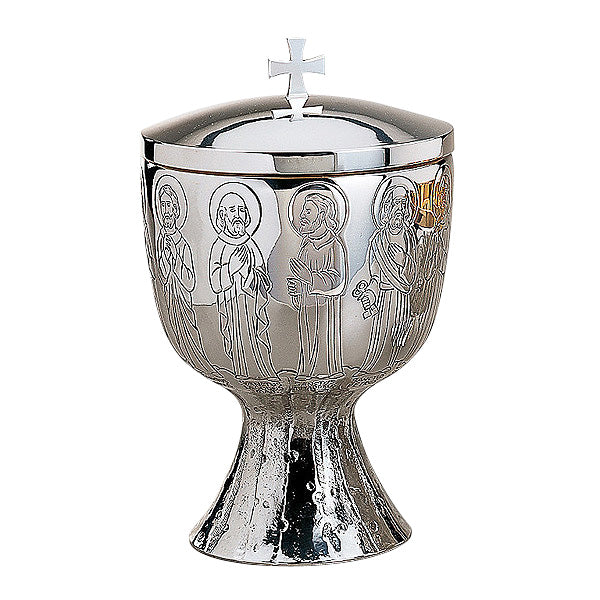 12 Apostles Motif Hand-Engraved Ciborium