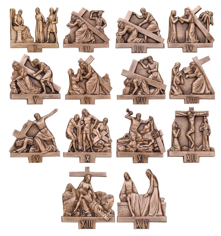 Stations of the Cross | 5-3/4" x 5-3/4" | Bronze