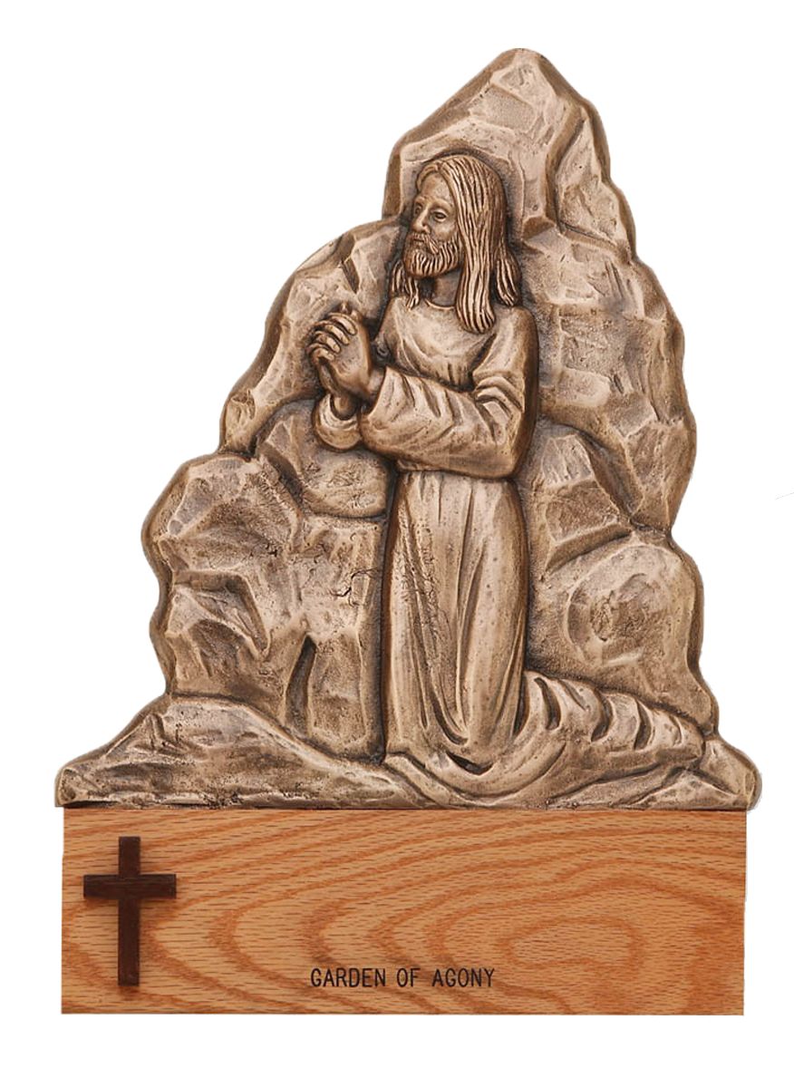 Stations Of The Cross | 13” x 19” | Bronze & Wood | Additional Stations
