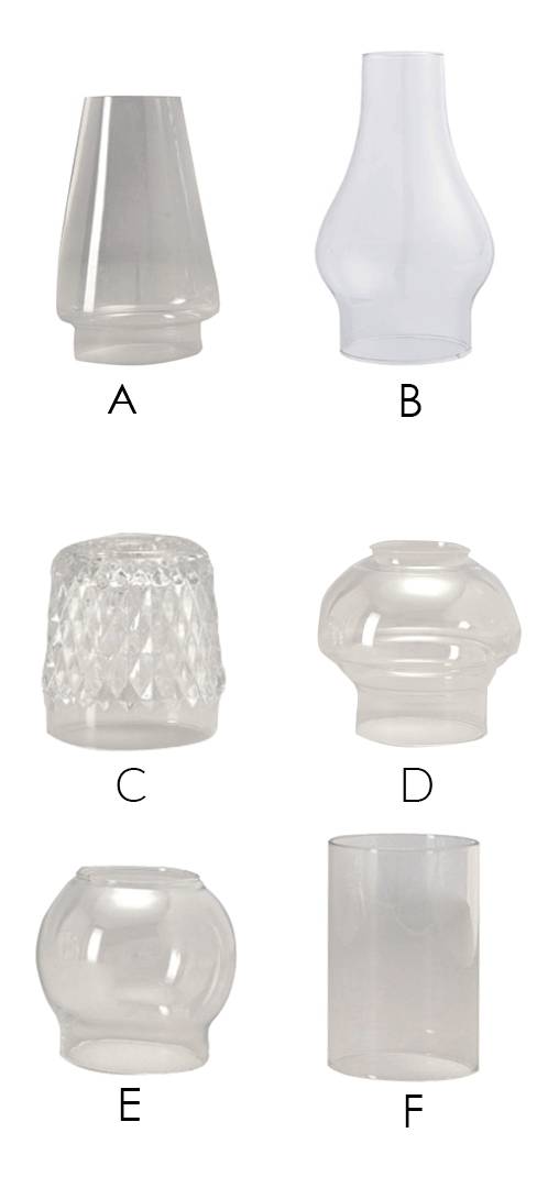 Replacement Globes | 5 Styles | Glass | For Acolyte Candlesticks