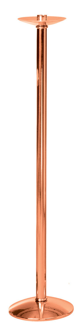 Floor Candlestick, Brass or Bronze, High Polished or Satin Finish