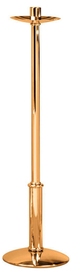 Paschal Candlestick, 2 Sizes, Brass or Bronze, Round Base