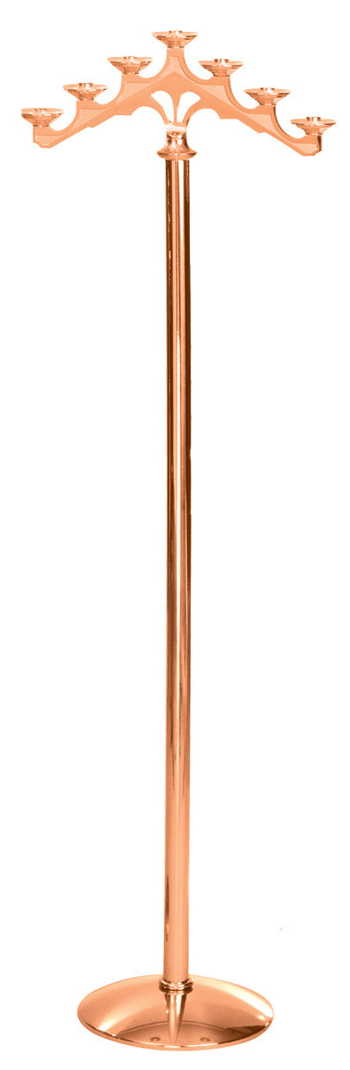 Floor Candelabra, 3, 5 or 7 Sconce, Bronze or Brass, Fixed Arm