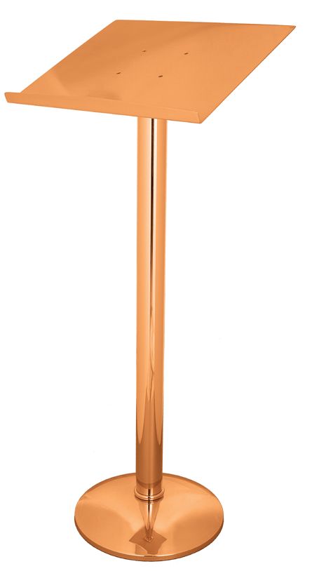 Lectern | Standing | 45" | Bronze or Brass | Round Base