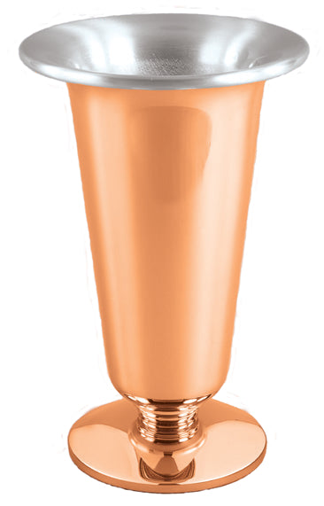 Altar Vase, 4 Sizes, Bronze or Brass, Round Base