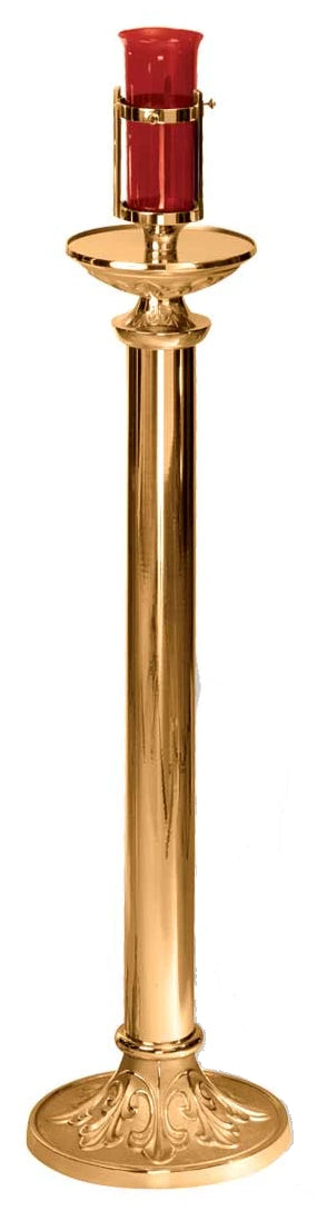 Floor Sanctuary Lamp with Round Column & Base, Electric