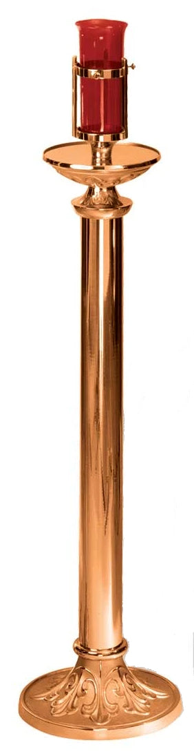 Floor Sanctuary Lamp with Round Column & Base, Electric