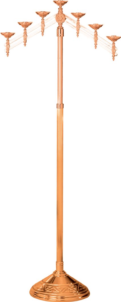 Floor Candelabra | 3, 5 or 7 Sconce | Bronze or Brass | Adjustable