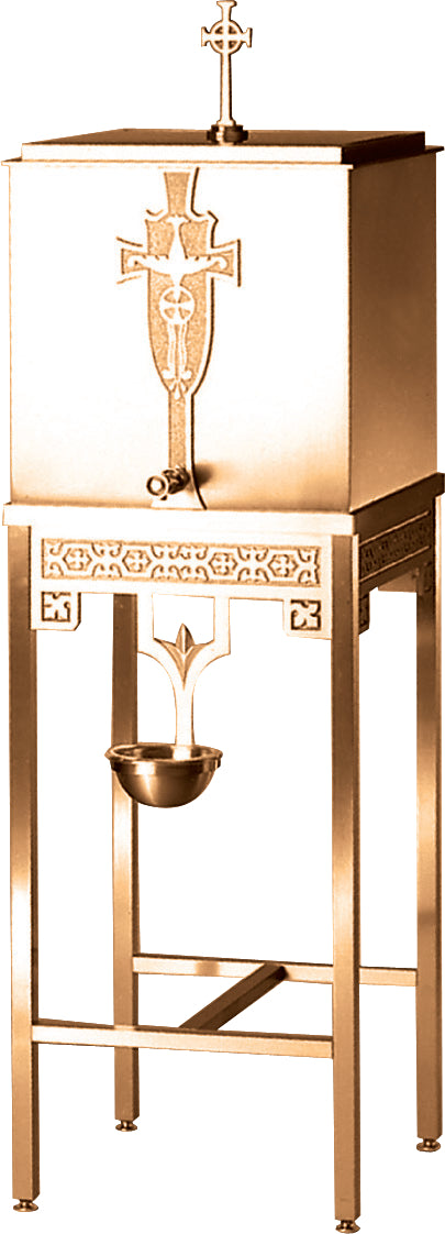 Holy Water Reservoir, 58"| Bronze & Steel, 10 Gallon