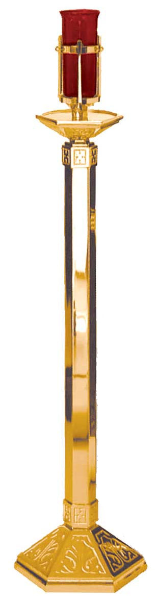 Floor Sanctuary Lamp with Hexagonal Base, Electric