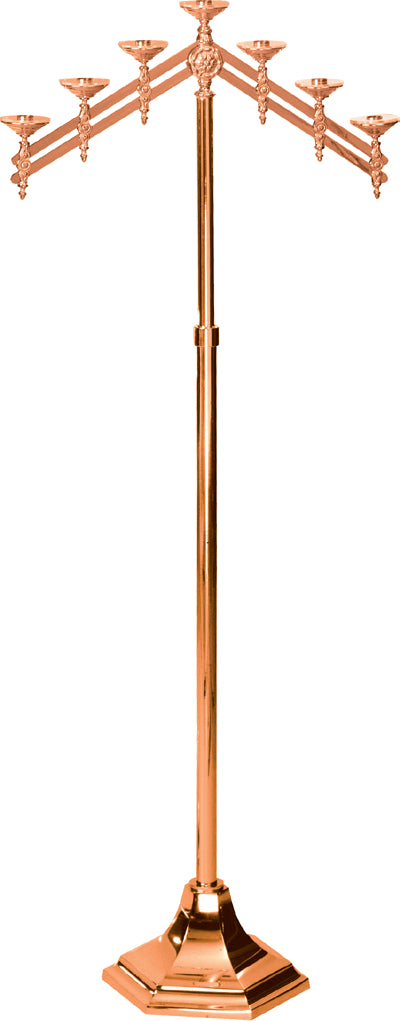 Floor Candelabra with Adjustable Arms, Available in 3, 5 and 7 Lites