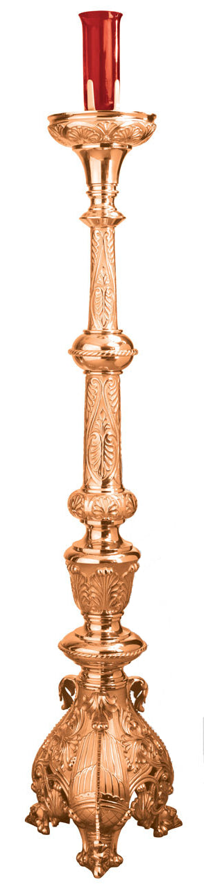 Large Floor Sanctuary Lamp with Footed Base, Electric