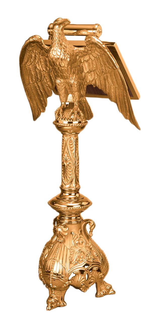 Lectern | Standing | 42" | Bronze or Brass | Footed Base | Eagle