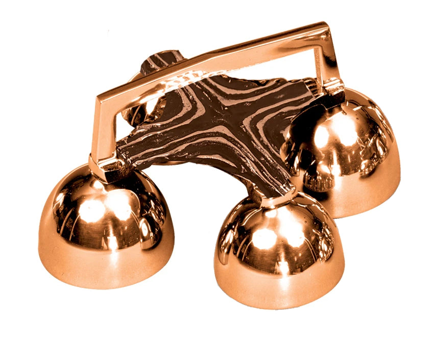 Altar Bells, 4 Bells, Bronze or Brass, Ornate Handle