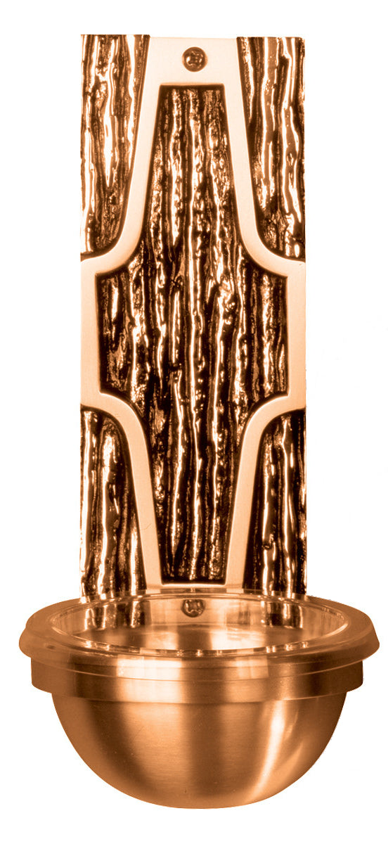 Holy Water Font, Wall Mount, 4x10, Cross