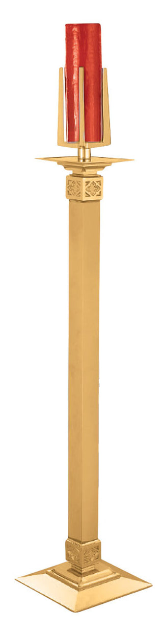 Floor Sanctuary Lamp with Square Column & Base, Electric