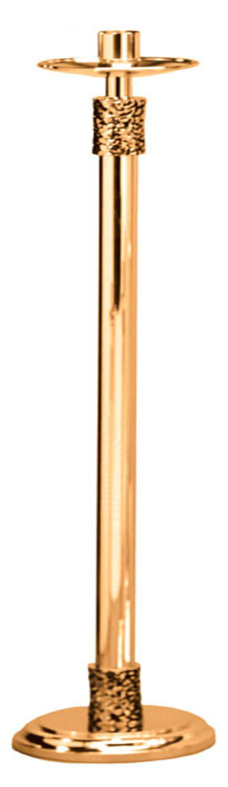 Paschal Candlestick, 48", Brass or Bronze, Round Column & Base