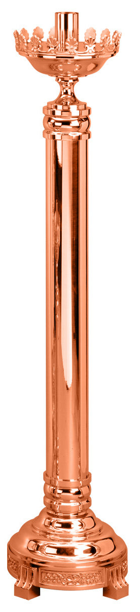 Paschal Candlestick, 2 Sizes, Brass or Bronze, Round Column & Base